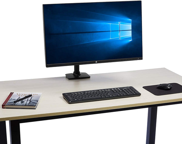 AmazonBasics Premium Single Monitor Stand - Lift Engine Arm Mount, Aluminum - Black