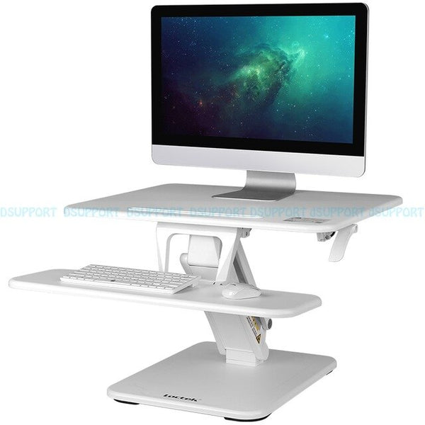 Loctek M3/M3M Height Adjustable Sit Stand Desk Riser Foldable Laptop Desk Notebook/Monitor Holder Stand With Keyboard Tray